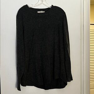 LOFT Charcoal Crew Neck Sweater
